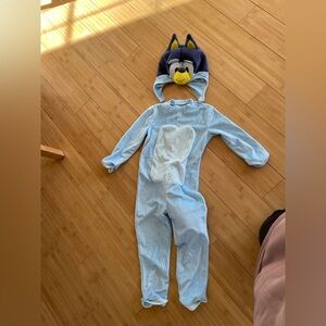 Toddler Bluey Character Costume with Hat, size 5T-6T